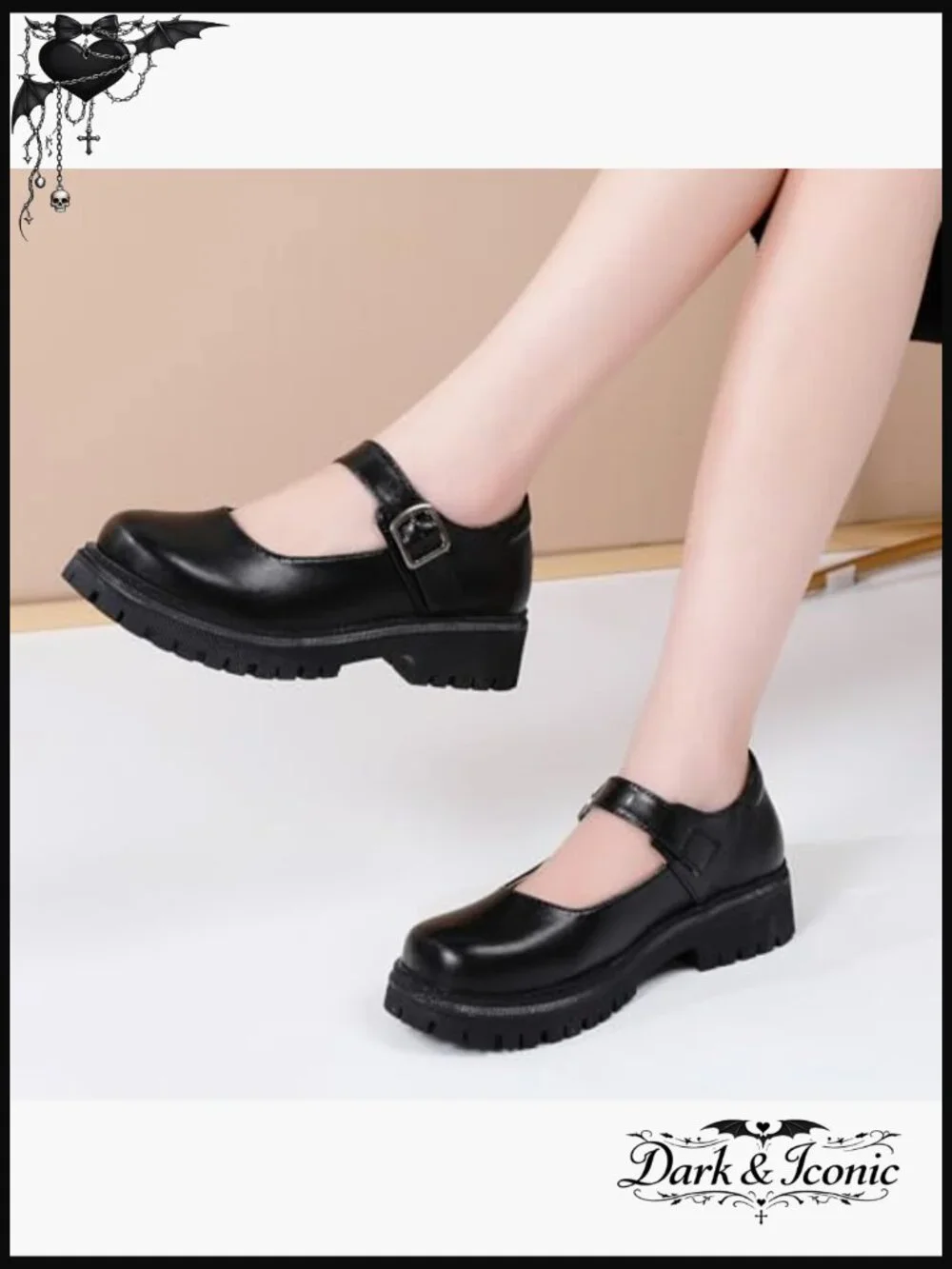 Platform Mary Jane Shoes Women Chunky Flats Comfort Casual Dressy Work Shoes - Picture 3 of 7